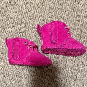Baby pink Uggs newborn boots